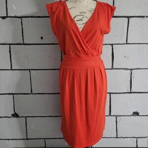 BUNDLE SALE!  LOFT Red Wrap Style Dress Size L